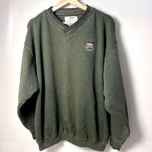Mirage Classics Las Vegas Golf Vintage 80s V Neck Sweater Casino Green XL